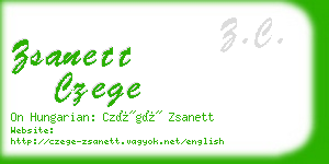 zsanett czege business card
